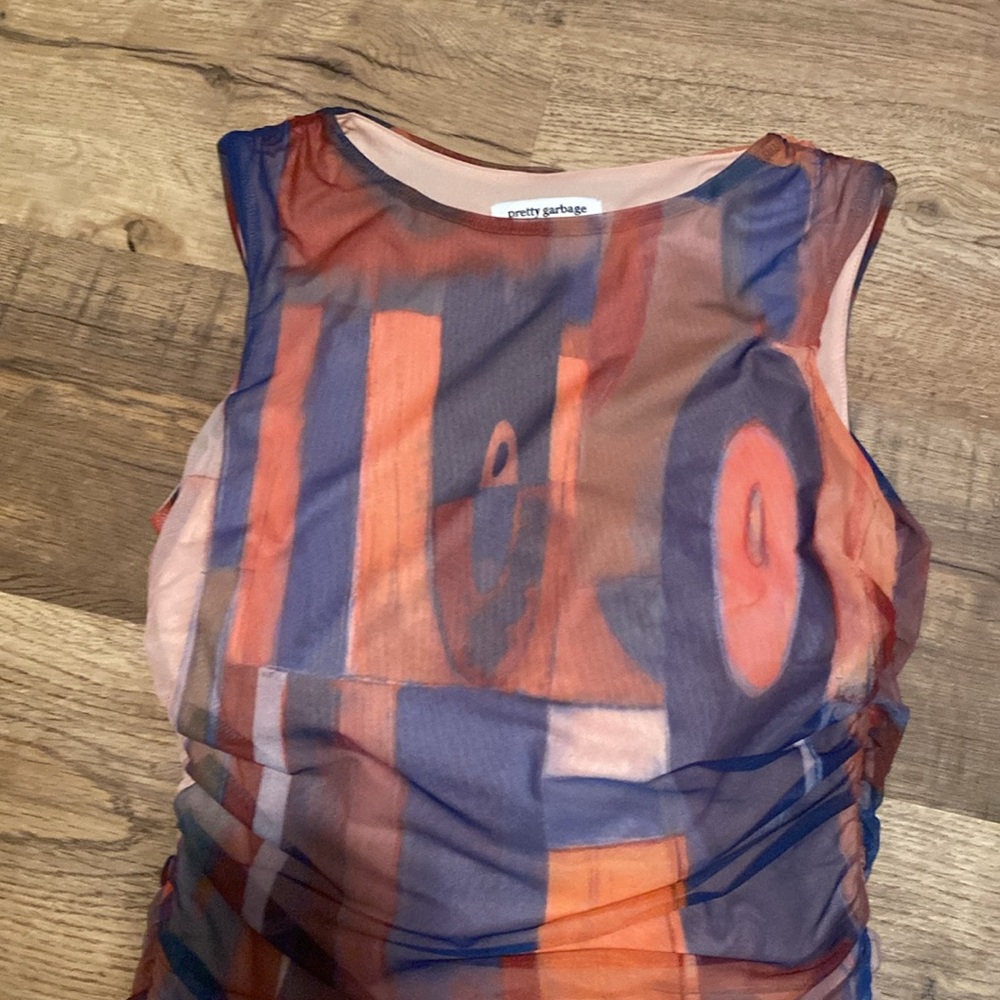 Pretty Garbage Mesh Mini Dress Small - Picture 4 of 4